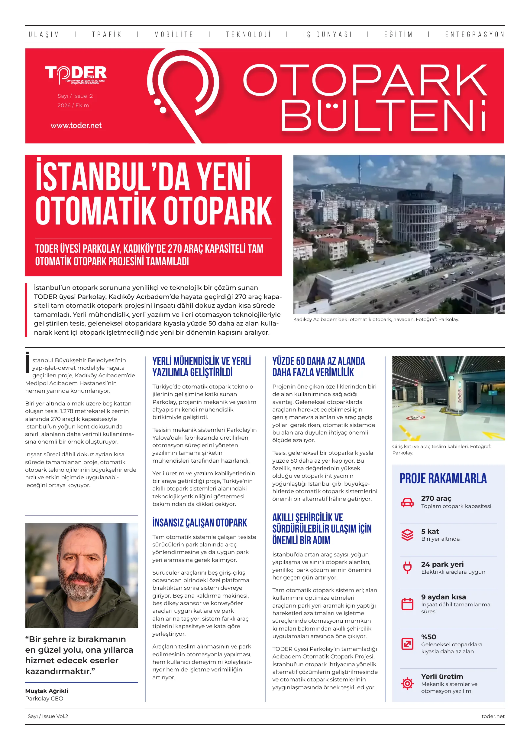 Otopark Bülteni - Ekim 2026 · Sayı 2