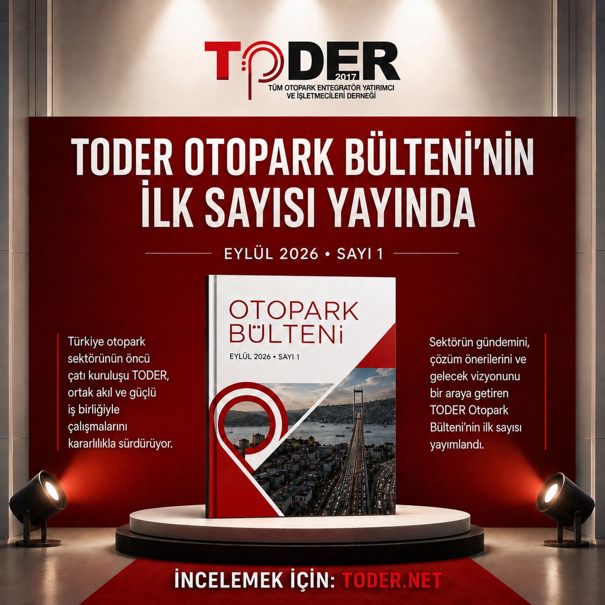 TODER Otopark Bülteni'nin İlk Sayısı Yayında